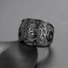 Men Egyptian Eye of Horus Ring Stainless Steel Cross of Life Ankh Text Symbol Rings Vintage Jewelry for Man US Size 7 14|Rings|