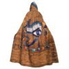 Hooded Cloak Unisex Cloak with Hood Egyptian Papyrus Horus Eye Cloak Vampire Witch Cape Cosplay Costume