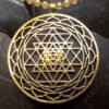 Sri Yantra pendant Silver plated necklaces & pendants for women
