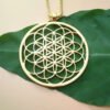 Seed Of Life Necklace Geometric Pendant Sacred Geometry Flower of life necklaces & pendants With 60 cm box chain for women