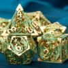 DND Metal Dice Set Dungeon and Dragon Gifts Hollow D&D Dice Set RPG Large Polyhedral Dice Role Playing Dice D20 D12 D8 D6