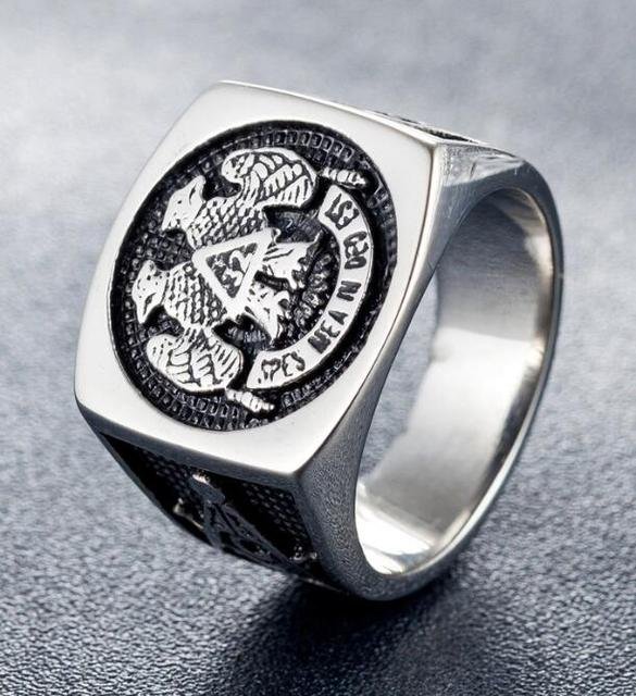 Stainless Steel Masonic Rings | Stainless Steel Finger Ring | Stainless Steel Jewelry - Rings