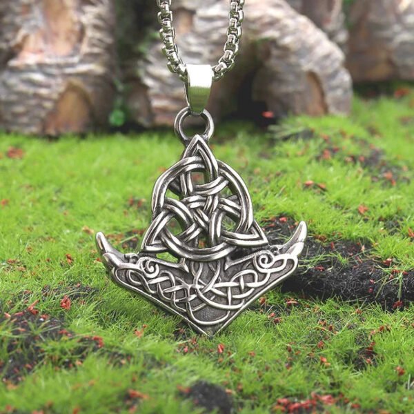 Retro Gothic Mystical Angel Wings Pendant Necklace