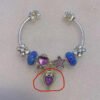 925 Sterling Silver Natural Cryrstal Heart With Mum And Baby Dolls Polly Pocket Charm Bead For Pandora Bracelet European Jewelry