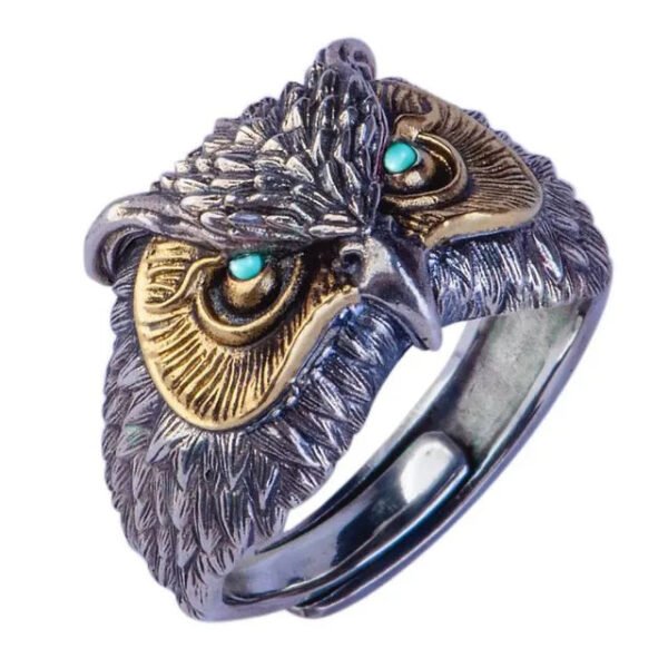 Egyptian Gods Horus Anubis Pharaoh Totem Ring