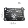 15cm Wood Black Round Witchcraft Altar Butterfly Board Meditation Cube Moon Phase Pendulum Game Magical Divination Planchette - Charms