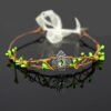 Forest Fairy Hair Tiara Elf Hair Crown Crystal Tassels Hairband Woodland Pixie Hair Jewelry for women