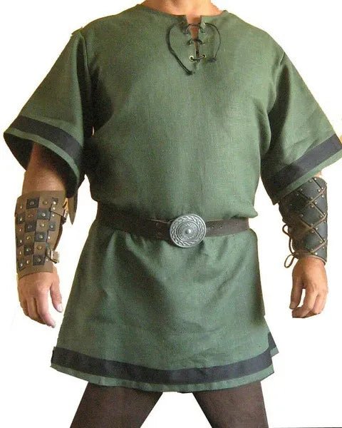 2023 Men Cosplay Medieval Vintage Renaissance Viking Warrior Knight Costume Men Nordic Army Pirate Tunic Shirt Tops Renaissance