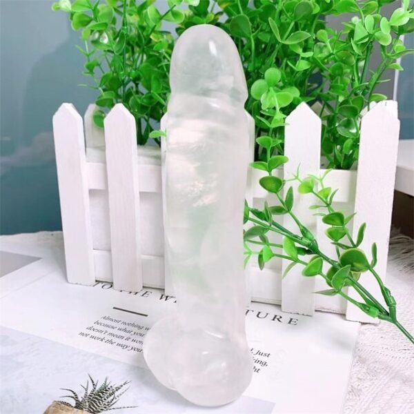 14.5cm Natural Gemstone Carving Penis Figurine Healing Crystal Carved Stone Fertility Amulet Home Decor Bachelorette Gifts 1pcs| |
