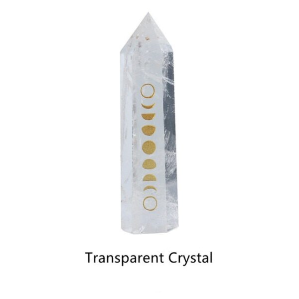 Quartz Gemstone Witch Crafts | Wand Carved Quartz Crystal | Natural Stones Witch Stone - Stones