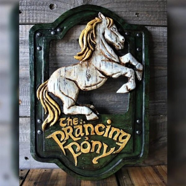 Handmade Horse and Dragon Wall Hanging Sign