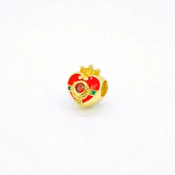 925 Sterling Silver Anime Sailor Moon Gold Color Charms Beads For Bracelet Bangle Charms DIY Jewelry Making Sailor Fans Gift