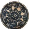 Wheel of the Year Wooden Wall Plaque - Witch Pagan Wiccan Sabbat Decor