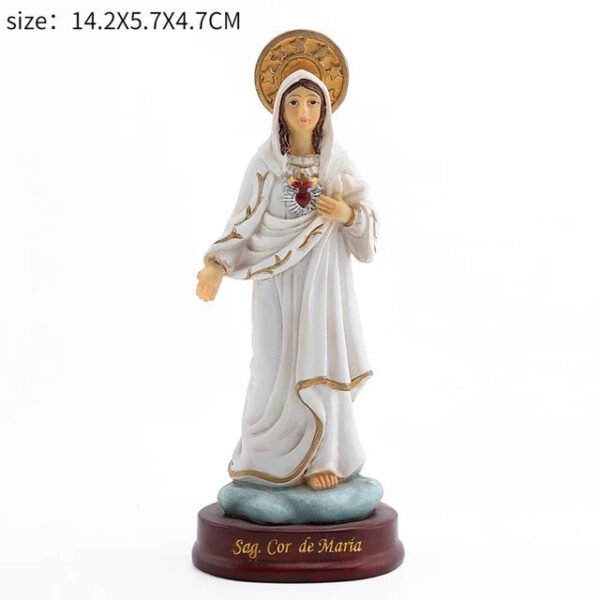 Jesus Statues/ Virgin Mary Figurine Sculpture Christian Wedding Gift Xmas Desktop Display Decors Renaissance Collection Gifts