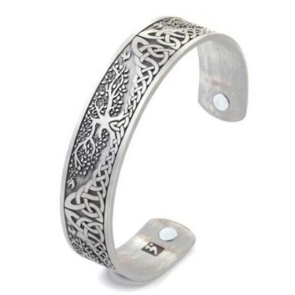 Vintage Tree of Life Magnetic Metal Bracelet Cuff Bangle for Men Women Classic Fashion Casual Party Accessories|Bangles|