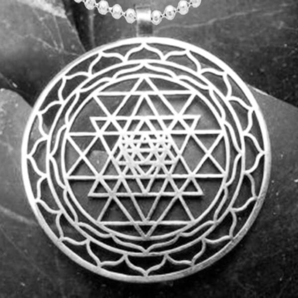 Sri Yantra pendant Silver plated necklaces & pendants for women