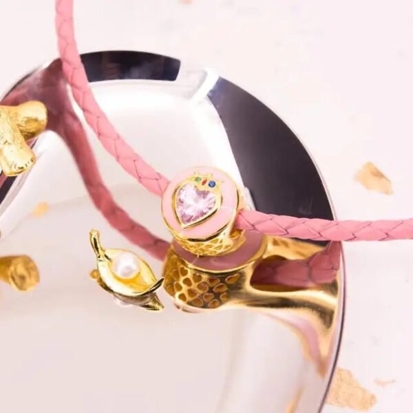 925 Sterling Silver Anime Sailor Moon Gold Color Charms Beads For Bracelet Bangle Charms DIY Jewelry Making Sailor Fans Gift