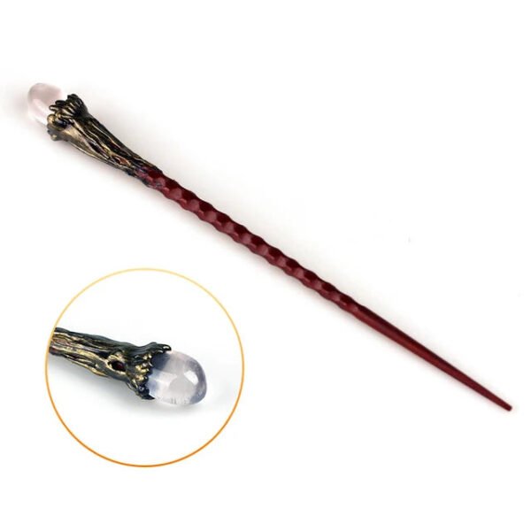 Natural Stones Crystal Magic Wand Witch Amethyst Rose Pink Quartz Labradorite Red Agate Home Decoration Witchcraft Reiki Healing