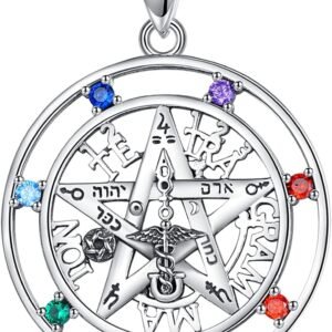 v-770795814__-1402769914 Tetragrammaton Necklace Wiccan Protection Amulet Pentacle Star Jewelry
