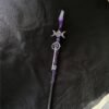Magic Spell Witch Magic Fairy Wand Crystal Triple Crescent Moon Ritual Tool Altar Adornment Banish Evil Wicca Gift