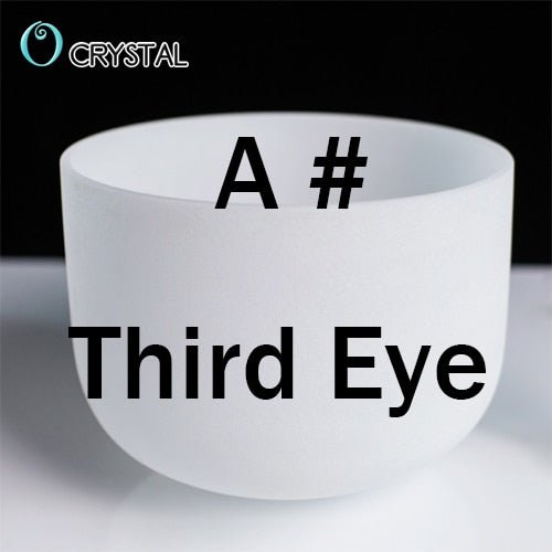 8inch Note Perfect Sound C/d/e/f/g/a/b Chakra Frosted Quartz Crystal Singing Bowl 8" Meditation - Bells & Chimes