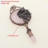 Antique Copper Retro Large Welded Semi precious Stone Retro Snake Lion Dragon Ox Necklace Pendan