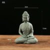 Buddhist Ornament Buddha Statue Zen Ornament Buddhist Figurines Sandstone Artwork Oriental Culture Ornament Home Ornament