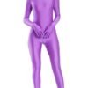 Adult Black Spandex Full Body Zentai Footed Jumpsuit Unisex Bodysuit Women Handed Unitard Skin Tight Halloween Costume
