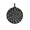 Kabbalah 72 names of God Jewish art Amulet Laser Cut Talisman Stainless Steel Pendant Necklace