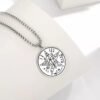 Vintage Talisman Tetragrammaton Pentagram of Solomon Pendant Wicca Necklace Gift