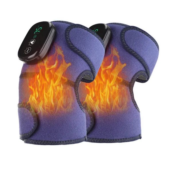 Thermal Knee Massager 3 in 1 Shoulder Knee Elbow Heating Massage Support Brace Rechargeable Vibration Pad Arthritis