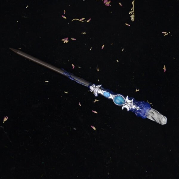 Pagan Witch Altar Adornment Wand For Wicca Fans Mysterious Quartz Power Magic Witch Wands Elf Cane