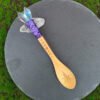 Witch Altar Tool Goddness Triple Moon Pentgram Crystal Wood Spoon Ritual Tool Altar Adornment Magic Wicca Gift