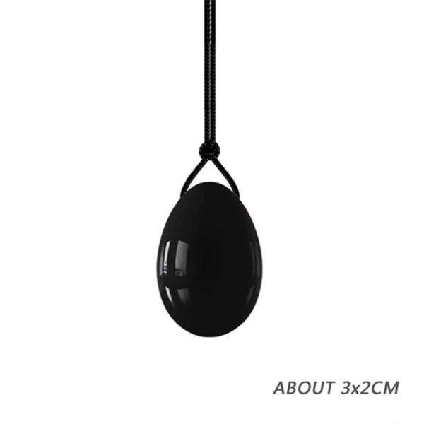 Obsidian Yoni Egg Set – Black Obsidian Crystal Yoni Eggs for Vaginal Muscle Tightening and Postpartum Recovery