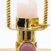 Health Crystal Quartz Rollerball Pendant Point Prism Oil Diffuser Gems Stone Perfume Bottle Glass Vial Urn Charm For Necklace - Pendants