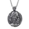 Stainless Steel Men's Shepherd Jesus Pendant Christian Jesus Necklace Amulets