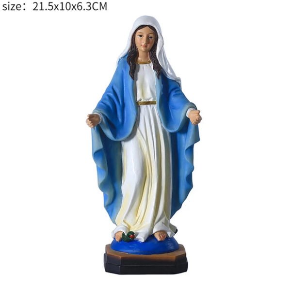 Jesus Statues/ Virgin Mary Figurine Sculpture Christian Wedding Gift Xmas Desktop Display Decors Renaissance Collection Gifts