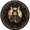 Wheel of the Year Wooden Wall Plaque - Witch Pagan Wiccan Sabbat Decor