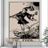 Tarot Card Psychedelic Scene Home Decoration Art Tapestry Hippie Bohemian Decoration Divination Wall Hanging Sheets - Tapestry