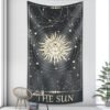 Tarot Card Psychedelic Scene Home Decoration Art Tapestry Hippie Bohemian Decoration Divination Wall Hanging Sheets - Tapestry