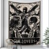 Tarot Card Psychedelic Scene Home Decoration Art Tapestry Hippie Bohemian Decoration Divination Wall Hanging Sheets - Tapestry