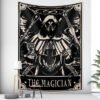 Tarot Card Psychedelic Scene Home Decoration Art Tapestry Hippie Bohemian Decoration Divination Wall Hanging Sheets - Tapestry