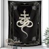 Tarot Card Psychedelic Scene Home Decoration Art Tapestry Hippie Bohemian Decoration Divination Wall Hanging Sheets - Tapestry