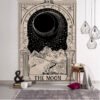 Tarot Card Psychedelic Scene Home Decoration Art Tapestry Hippie Bohemian Decoration Divination Wall Hanging Sheets - Tapestry