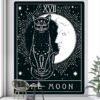 Tarot Card Psychedelic Scene Home Decoration Art Tapestry Hippie Bohemian Decoration Divination Wall Hanging Sheets - Tapestry