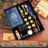 Magic Schools Wax Seal Stamp Set European British Feather Fountain Pen Wax Pellets Children's Day Gift Stamps for Scrapbooking