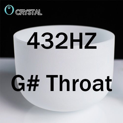 8inch Note Perfect Sound C/d/e/f/g/a/b Chakra Frosted Quartz Crystal Singing Bowl 8" Meditation - Bells & Chimes