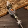 Natural Crystal Scepter Wiccan Wand Magic Altar Ornament Vintage Fairy Wood Stick Props Accessories Handmade Unique Jewelry Gift - Hair Jewelry