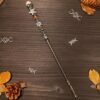 Natural Crystal Scepter Wiccan Wand Magic Altar Ornament Vintage Fairy Wood Stick Props Accessories Handmade Unique Jewelry Gift - Hair Jewelry