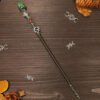 Natural Crystal Scepter Wiccan Wand Magic Altar Ornament Vintage Fairy Wood Stick Props Accessories Handmade Unique Jewelry Gift - Hair Jewelry
